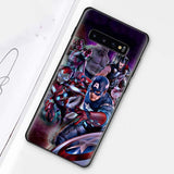 Marvel Avengers Black Silicone Soft Case for Samsung Galaxy