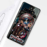 Marvel Avengers Black Silicone Soft Case for Samsung Galaxy