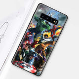 Marvel Avengers Black Silicone Soft Case for Samsung Galaxy