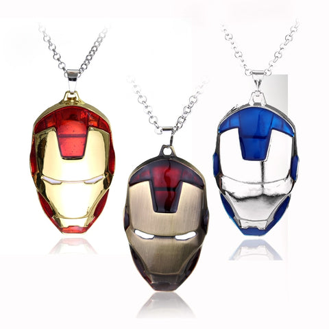 The Avengers Iron Man Mask Necklace