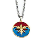 The Avengers Captain Marvel Logo Necklace