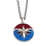 The Avengers Captain Marvel Logo Necklace