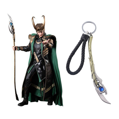 The Avengers 4 Loki Scepter Keychain