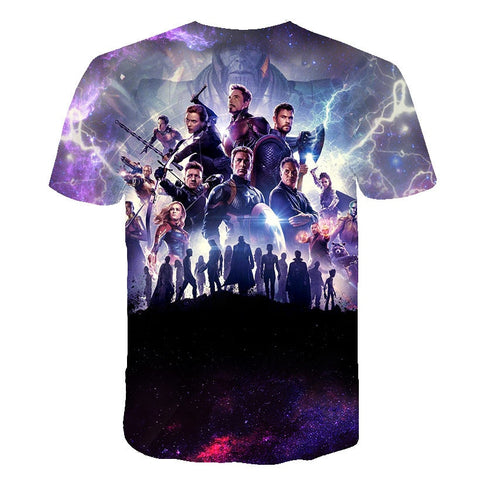 Avengers 4 Endgame Quantum War 3D Printed T-shirt